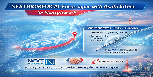 NEXTBIOMEDICAL enters Japan with Asahi Intecc for Nexsphere-F